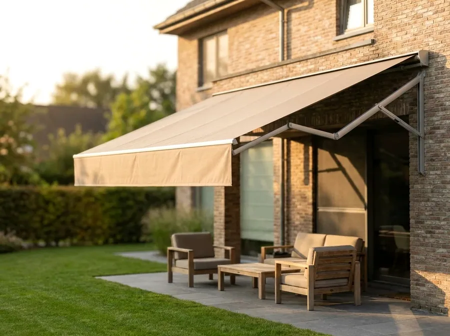 Folding-arm awnings fitted in a Campsbay home
